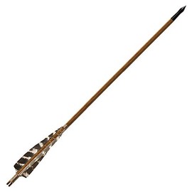 Battle Merchant Medieval Practice Arrow, 11/32, 30 Inch Medieval Longbow Wooden Arrow Viking