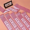 6Pcs Pink Senior 2026 Sash, Senior Cheer Glitter Sash with