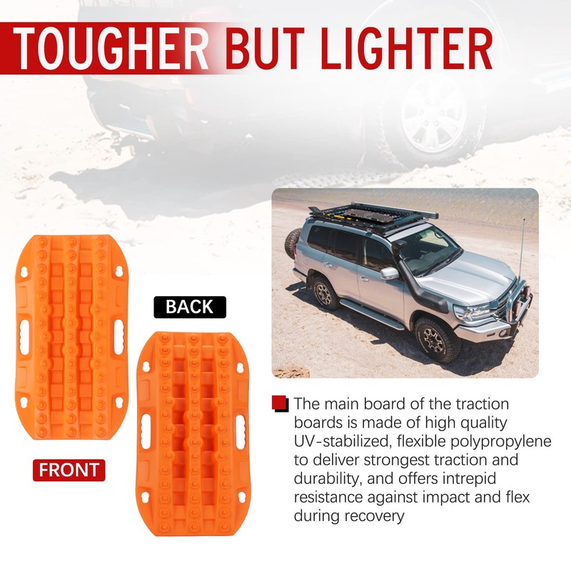 BUNKER INDUST Off Road Traction Boards, 2 Pcs Short Recovery