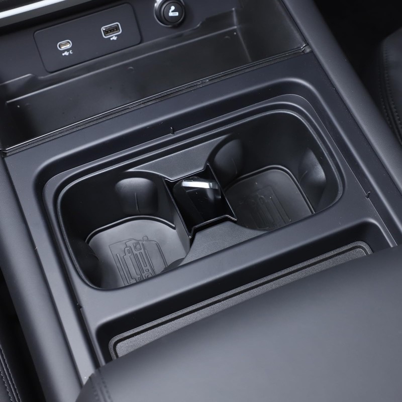 PIUGILH Front Center Console Cup Holder Divider Storage Box Compatible