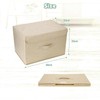 Homsorout Pack of 2 Storage Boxes with Lid, Foldable Storage
