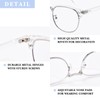 OPTOFENDY Progressive Multifocal Reading Glasses for Women Men Square Blue