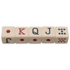 Spanish Poker Dice Set – 16mm 6-Sided Squared Corner Dice