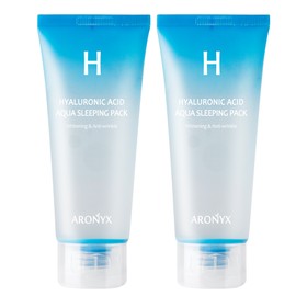 Mediflower Aronix Hyaluronic Acid Aqua Sleeping Pack 100ml, 2 packs / 아로닉스 히알루론산 아쿠아 슬리핑 팩 100ml, 2개