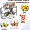 JBESUHI Corner Shelf Organizer - Countertop & Cabinet Organizer -