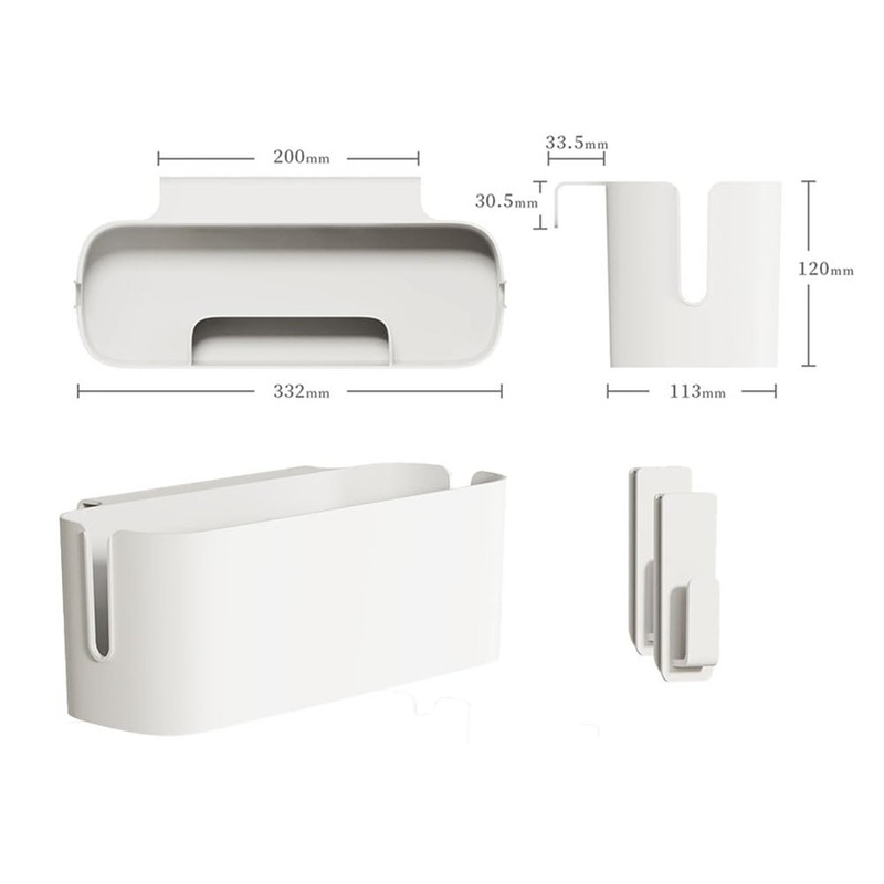 Yitobici Hanging Bed Organiser, Hanging Baskets with 2 Removable Hooks,