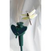 Solar Yard Stake Fluttering Insects, Solar or Battery Powered (Dragonfly)