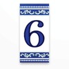 Kantu 2113017 Castilla Ceramic Tile Address Number 6, 2 in.