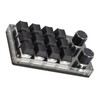 Programmable Macro Keyboard 2 Knobs Blue Switch Black 12 Keys