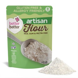 Better Batter Artisan Blend Multipurpose Certified Gluten-Free Flour, Top 8 Allergen Free, Cup for Cup Baking Alternative to Ordinary Flour 2.5LB Pouch