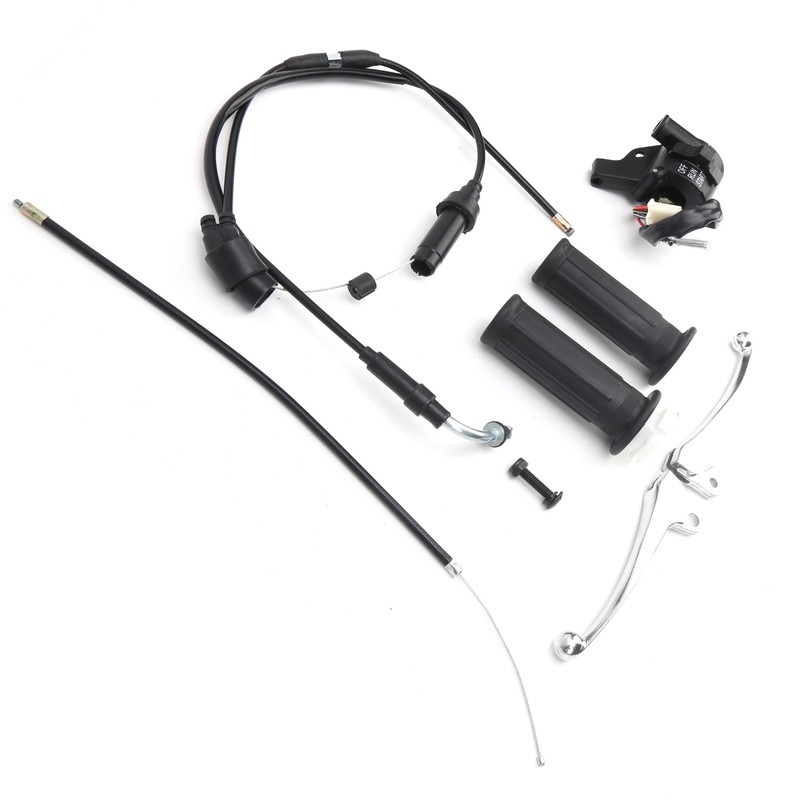 Throttle Grip Cable Brake Lever Ignition Switch Kit Fit for