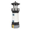 Solar Lighthouse 360 Degree Rotating Lighthouse Decoration Fadeless Resin LED
