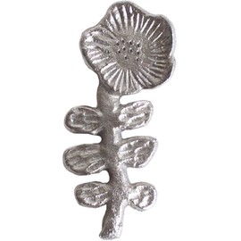 Keystone KI047809 Chopsticks Rest, Aluminum Flower, Strawberry Flower, 3.3 x 1.5 x 0.3 inches (8.5 x 3.7 x 0.9 cm), Silver