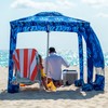 AMMSUN Beach Cabana, 6.2'×6.2' Beach Canopy, Easy Set up and