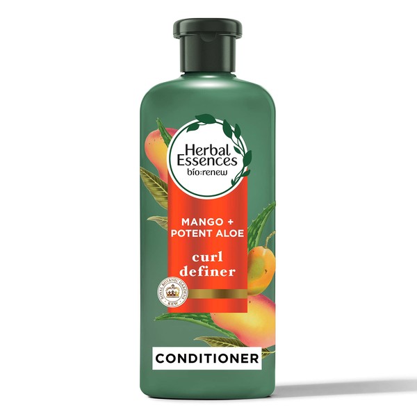 Herbal Essences Bio: Renew Potent Aloe + Mango Conditioner for Curly Hair 13.5 Fl Oz, 5.523 Fl Oz