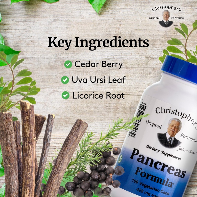 Christopher's Original Formulas Pancreas Formula - Pancreas Cleanse Detox &