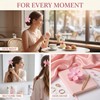 2Pcs Pink Hair Claw Clips Flower Shaped Plastic Jaw Clips