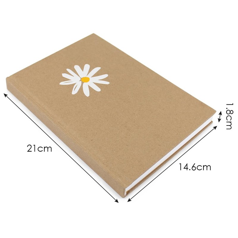 Fashion Stationery Notebook Notepad A5 Hardback Marble Bee or Daisy
