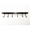 Rogar 18" Hammered Copper Utensil or Utility Bar Rack