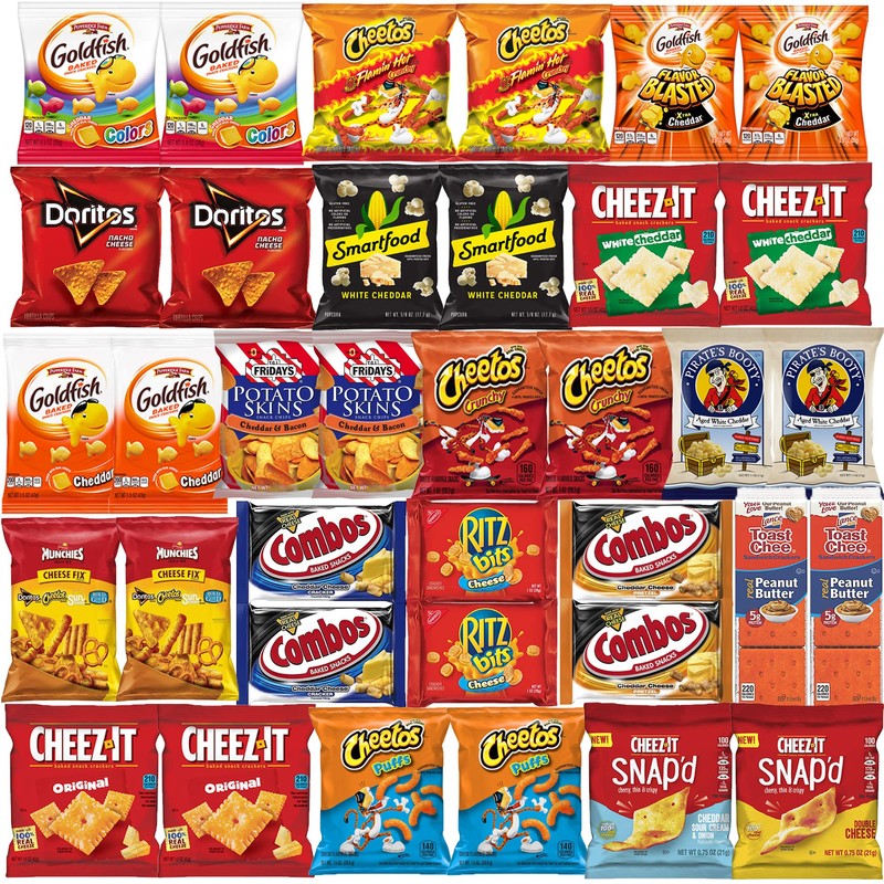Cheese Crackers and Cheese Snacks - Variety Pack Assortment -