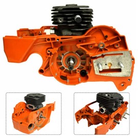 Crankcase Piston Cylinder Motor Engine Assembly For Husqvarna 362 365 371 372 372XP Chainsaw