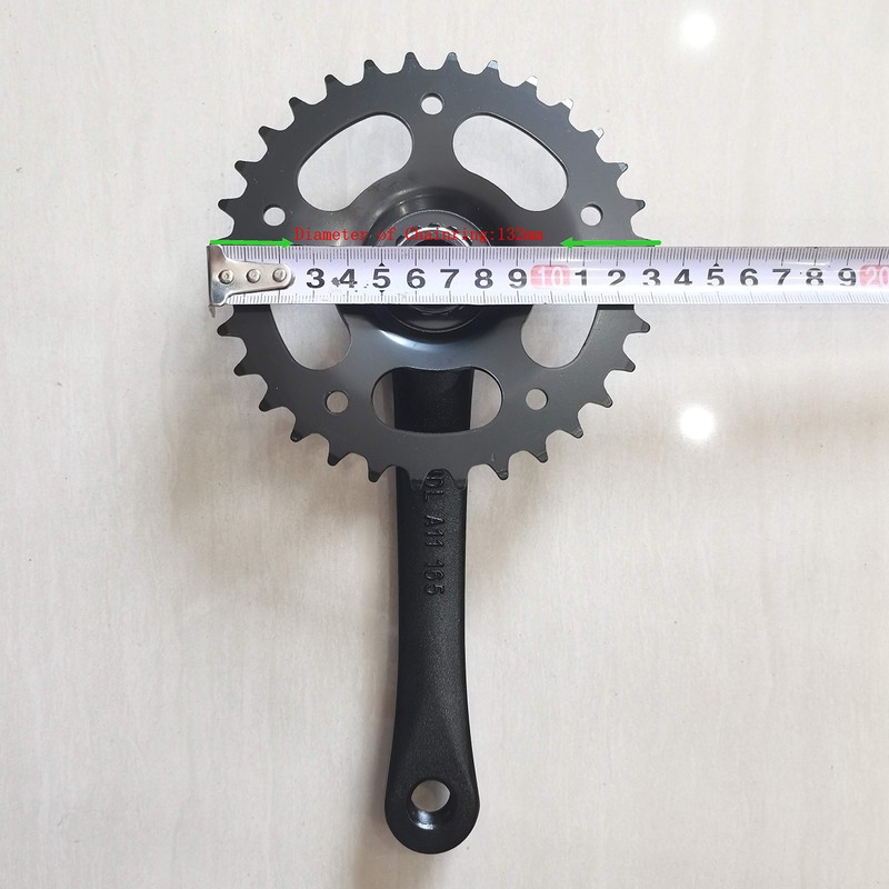 CDHPOWER 32T Single Speed Crankset 165mm x 32T, for Mountain