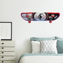 BiJun Skateboard Wall Mount Display Rack Skateboard Hanger Wall Mount Deck Clear Display and Storage Longboard Deck Horizontal Display Stand