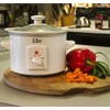 Elite Cuisine MST-250XW Electric Slow Cooker Ceramic Pot, with Adjustable