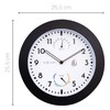 NeXtime Wall Clock (Garden/Inside) 25.5 cm Time/Temp/Humidity Black Plastic Daisy,