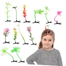 OATIPHO 20 Pcs Plant Hair Clips Sprout Hairpins Unique Festival Accessories for Thin Hair Durable and Charming Design for Women for Parties and