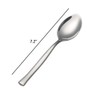 Qskely Cucharas de postre de acero inoxidable de 12 piezas,