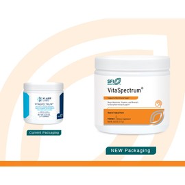 Klaire Labs SFI Health VitaSpectrum Powder - Children's Multivitamin/Mineral with 23 Essential Nutrients, Tropical Flavor for Kids, No Copper, Iron, Gluten or Casein (171 G / 30 Servings)