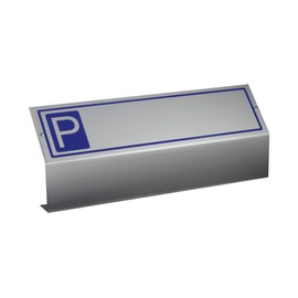 No. 35487 Parking Sign for Self-Labelling Sign with Floor Holder Made of Aluminium, 2 Pieces, Fully Assembled