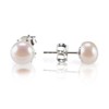 PAVOI Sterling Silver Freshwater Cultured Stud Pearl Earrings - 8.5mm