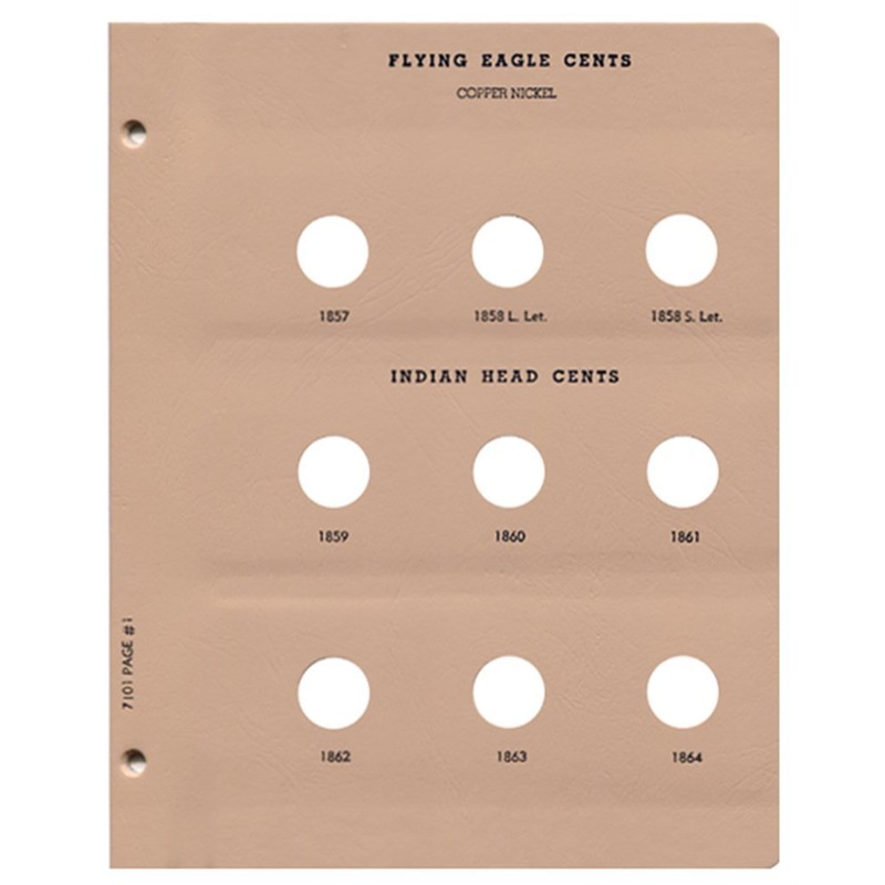 Dansco US Flying Eagle and Indian Head Cent Coin Album