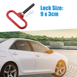 A ABSOPRO Vehicle Magnetic Trailer Towing Hitch Clips Pins 5"-3.5" Red