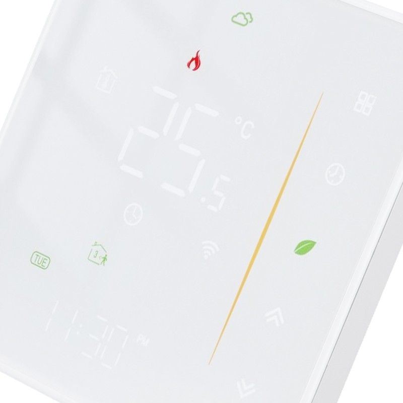 Smart Temperature Controller IP20 Protection PC ABS White Programmable Boiler