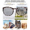 MARE AZZURO Round Bifocal Reading Sunglasses Women Large Outdoor Readers