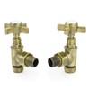 Hot Flow | Bayou Cross-Head Traditional Manual Radiator Valves (Pair)