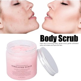 Exfoliante Corporal Y Facial de Sal del Himalaya, Exfoliante Cálido para Exfoliar, Exfoliante Corporal Y Facial para Piel Hidratante, Eliminación de Piel Muerta (12 Oz)