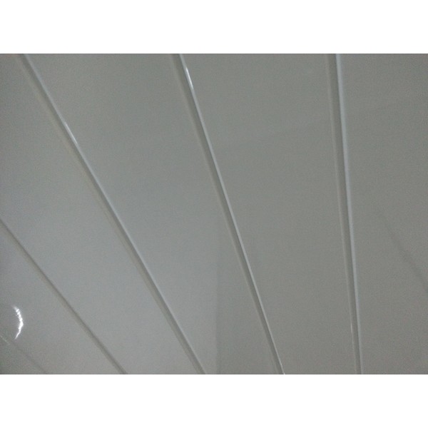10 Twin White PVC Bathroom Cladding Shower Wall & Ceiling Panels