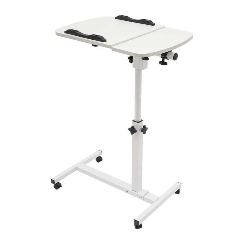 ILWorkTLs Angle & Height Adjustable Rolling Table Desk,Laptop Notebook Stand