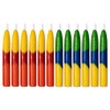 Papyrus Eco-Friendly Birthday Candles, Layered Primary Colors (12-Count)