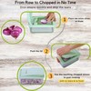 Brieftons QuickPush Food Chopper: Vegetable Dicer Slicer, Onion Cutter, 3