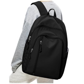 suradar Backpack Girls Teenager Boys School Backpack 14 Inch Laptop School Bag Lightweight School Bags Travel Backpack for Men and Women, A-Black