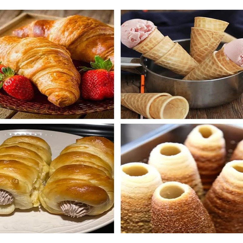 COMZPLIFE 21pcs Cream Horn Molds, Stainless Steel Cannoli Forms Tubes