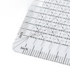 Quilting Ruler 12in Wide Transparent Acrylic Accurate Scale Black Grid