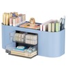 Marbrasse Desk Organiser with 3 Drawers,Multi-Functional Pen Holder,Desk Tidy and