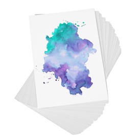 40 Sheets Watercolor Paper Bulk 5" x 7" Cotton Watercolor Paper 140LB/300GSM Thick White Drawing Paper for Students Adults Painting Art Works Painting Supplies
