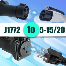 SUSUTOO J1772 to Nema 5-20, EV Station Charging Adapter, EV Adapter Plug, J1772 to NEMA 5-20 Plug for Many Devices That Can Accept 100~240V